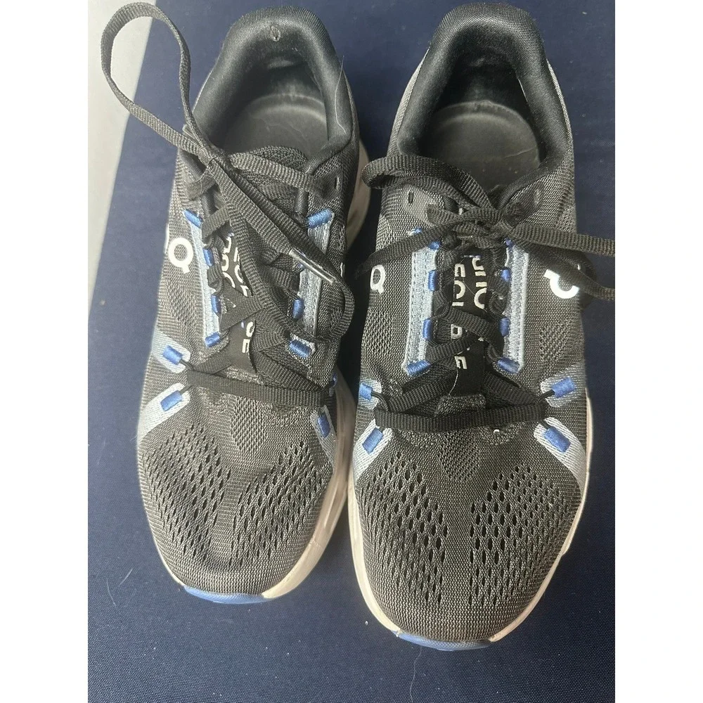 On Cloud | Cloudsurfer Black/Blue CloudTec Running Shoes | Size 9